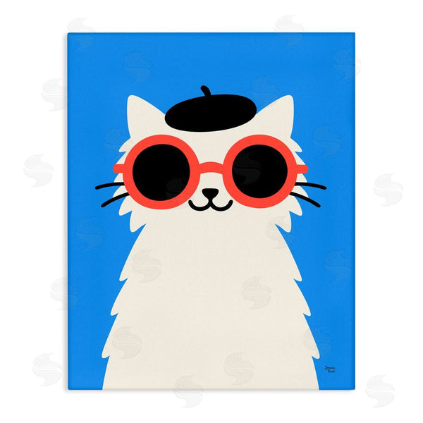 stupell industries Jessica Beck | Stylish French Cat Wall Art