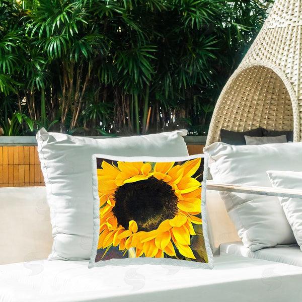 Stupell Industries Jessica Manelis | Modern Vivid Sunflower Printed Throw Pillow