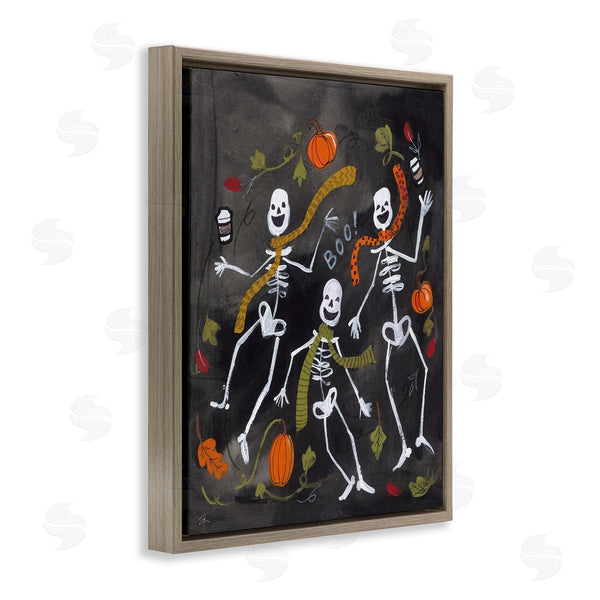 Stupell Industries Jessica Mingo | Autumn Skeletons With Coffee Wall Art