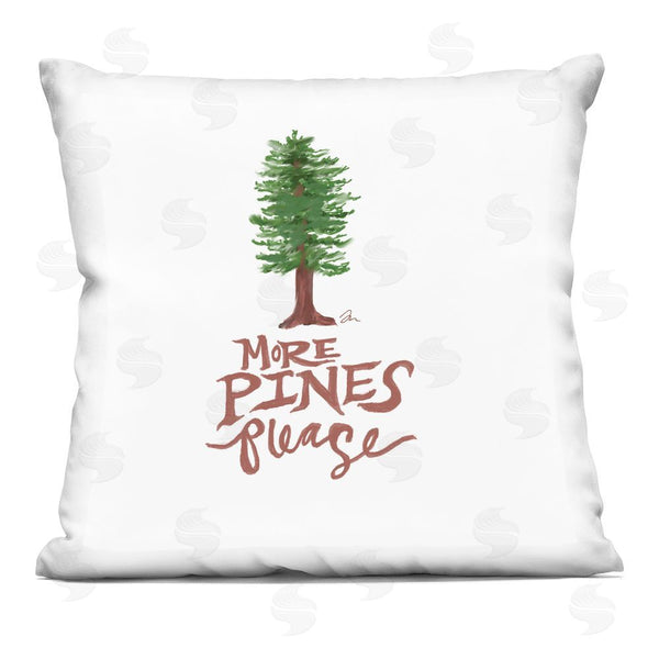 stupell industries Jessica Mingo | More Pines Please Illustration Printed Throw Pillow