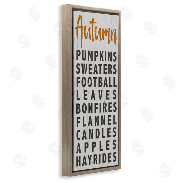 Stupell Industries Jessica Mundo | Autumn Favorites Charming Distressed Design
