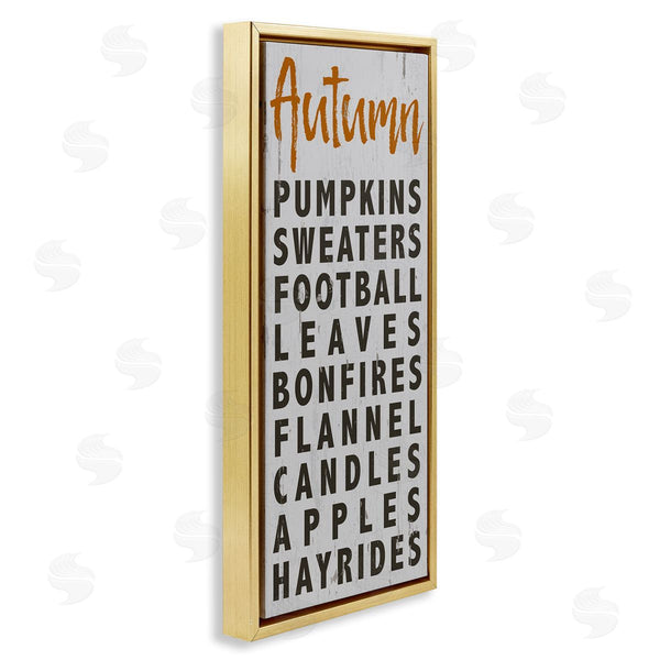 Stupell Industries Jessica Mundo | Autumn Favorites Charming Distressed Design