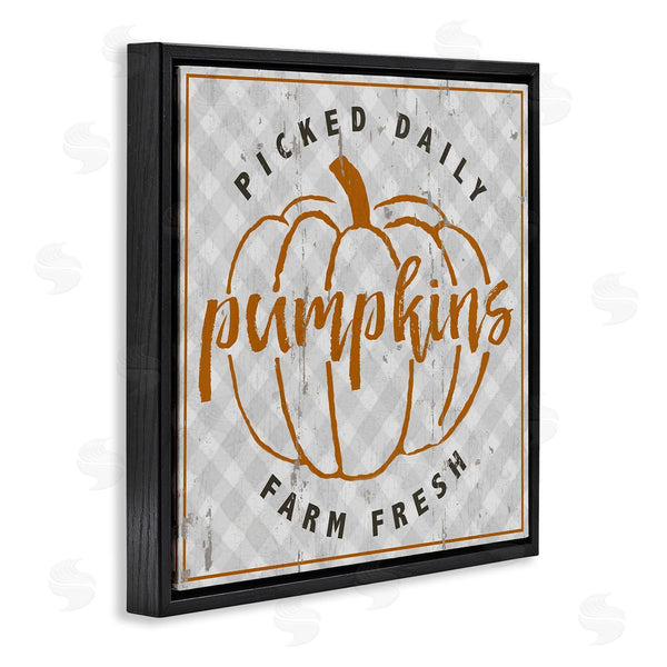 Stupell Industries Jessica Mundo | Farm Picked Pumpkins Autumn Plaid