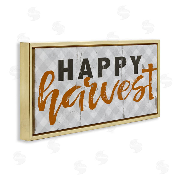 Stupell Industries Jessica Mundo | Happy Harvest Distressed Autumn Plaid