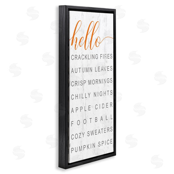 Stupell Industries Jessica Mundo | Hello Fall Favorites Phrases Wall Art