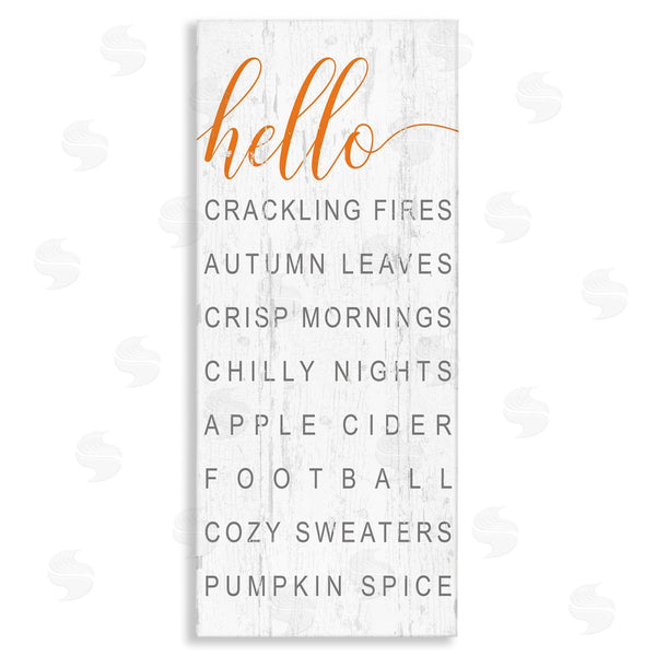 stupell industries Jessica Mundo | Hello Fall Favorites Phrases Wall Art