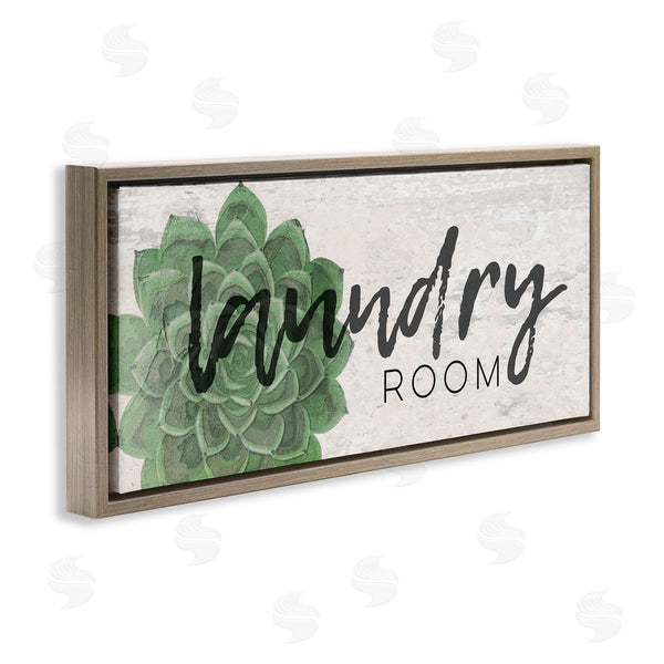 Stupell Industries Jessica Mundo | Laundry Room Green Succulent