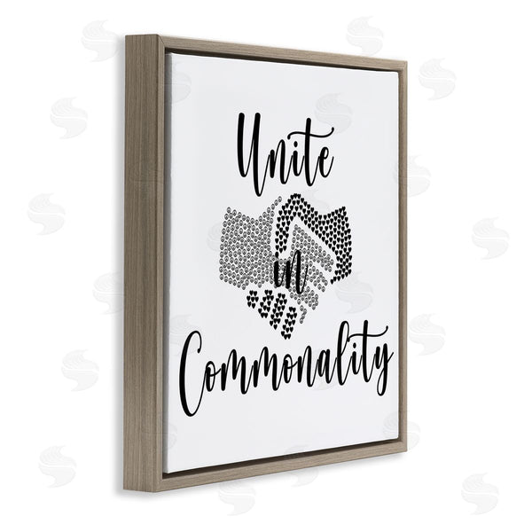 Stupell Industries Jessica Mundo | Unite In Commonality Equality Handshake Wall Art