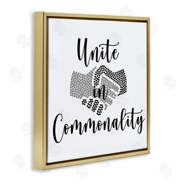 Stupell Industries Jessica Mundo | Unite In Commonality Equality Handshake Wall Art