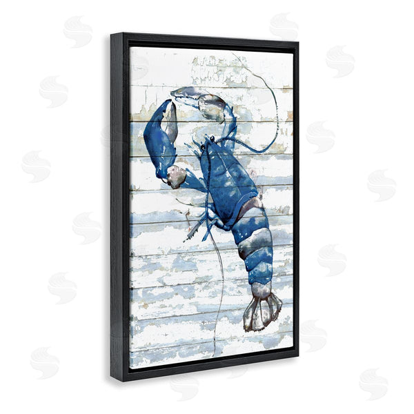 Stupell Industries Jessie Perry | Blue Lobster On Distressed