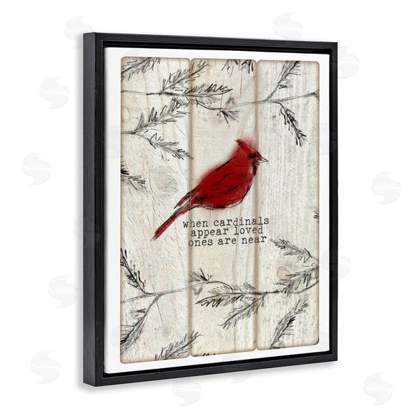Stupell Industries Jetty Home LLC | Cardinals Appear Loved Ones Near Phrase Wall Art