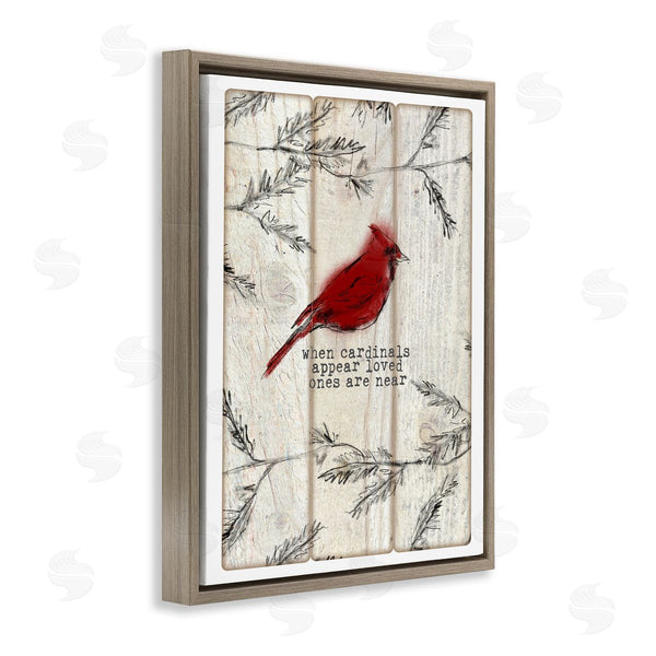 Stupell Industries Jetty Home LLC | Cardinals Appear Loved Ones Near Phrase Wall Art