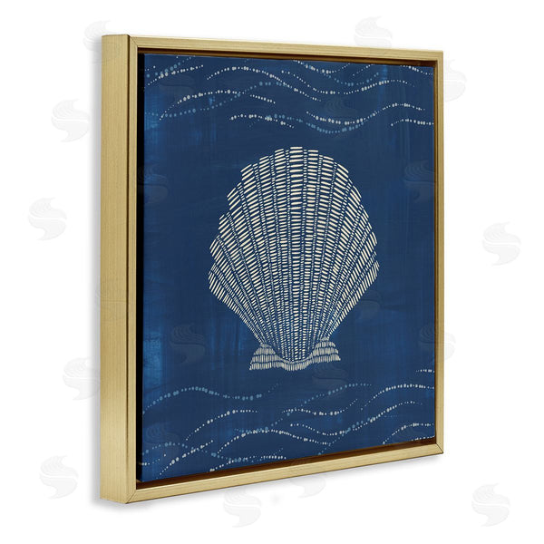Stupell Industries Jetty Home LLC | Clam Shell On Blue
