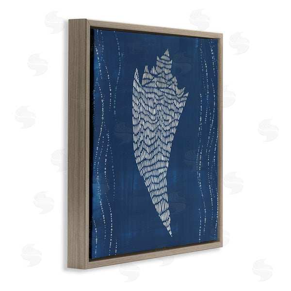 Stupell Industries Jetty Home LLC | Conch Shell On Blue