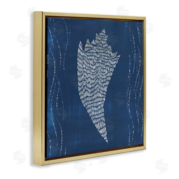 Stupell Industries Jetty Home LLC | Conch Shell On Blue