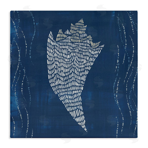 stupell industries Jetty Home LLC | Conch Shell on Blue