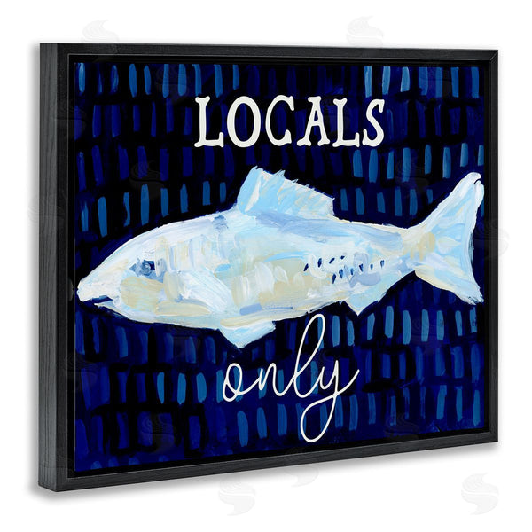 Stupell Industries Jetty Home LLC | Locals Only With Fish