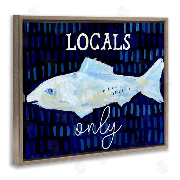 Stupell Industries Jetty Home LLC | Locals Only With Fish
