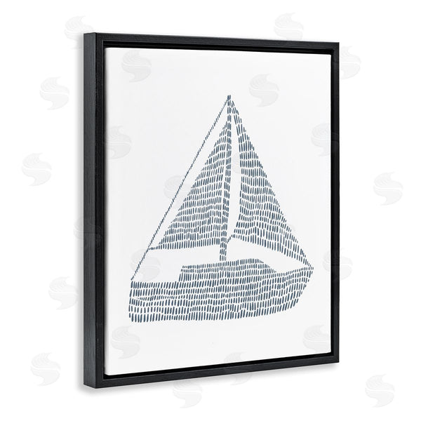 Stupell Industries Jetty Home LLC | Minimal Boat On White