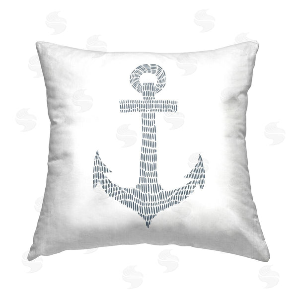 stupell industries Jetty Home LLC | Minimal Nautical Anchor Printed Throw Pillow