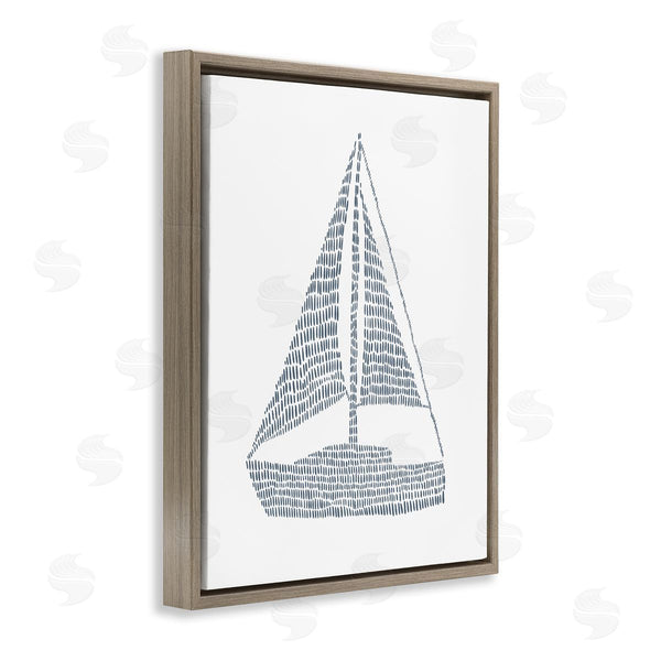 Stupell Industries Jetty Home LLC | Minimal Sail Boat