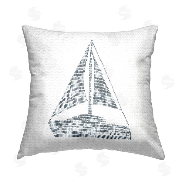 Stupell Industries Jetty Home LLC | Minimal Sail Boat Printed Throw Pillow
