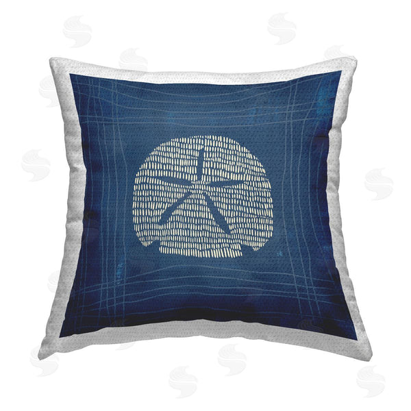 Stupell Industries Jetty Home LLC | Sand Dollar On Blue Printed Throw Pillow