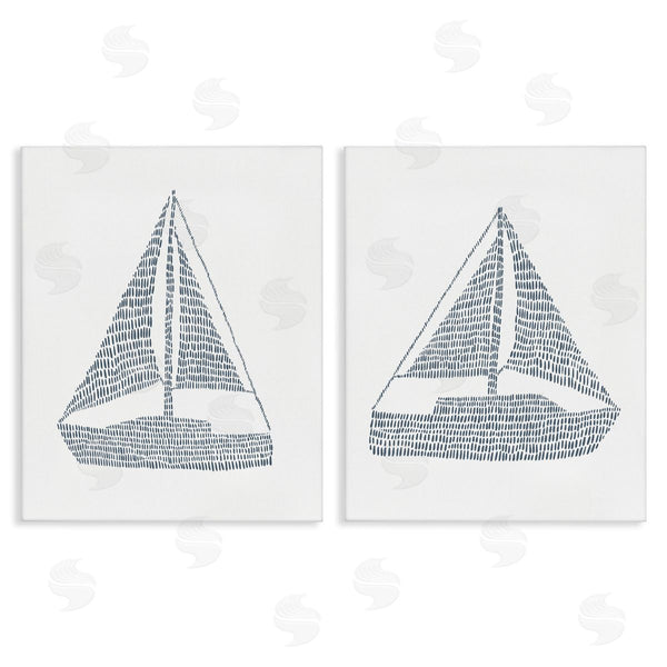stupell industries Jetty Home LLC | Simple Lines Nautical Sailboats Wall Art