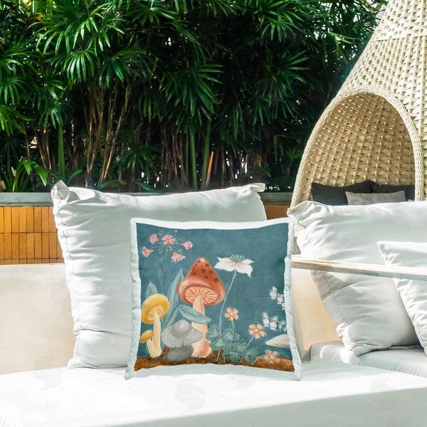 Stupell Industries JG Studios | Forest Floor Mushrooms Printed Throw Pillow