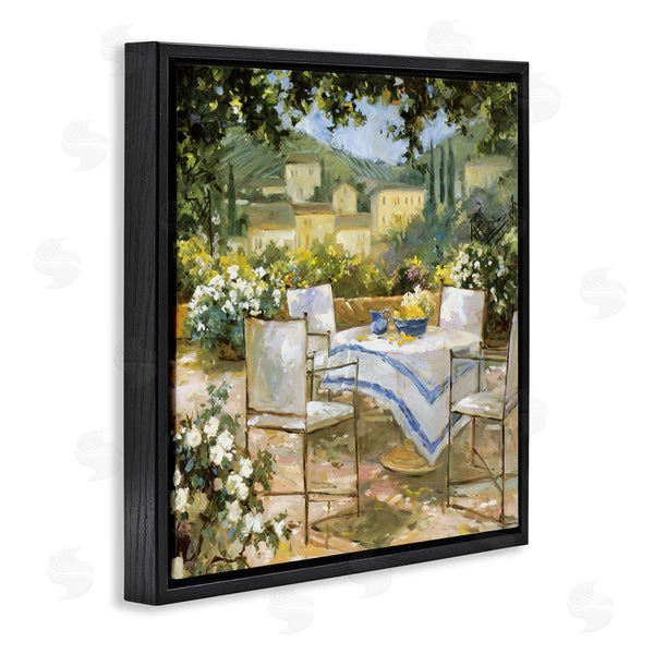 Stupell Industries JG Studios | Tuscan Terrace Vineyard French Picnic Courtyard Villa Scenery Wall Art
