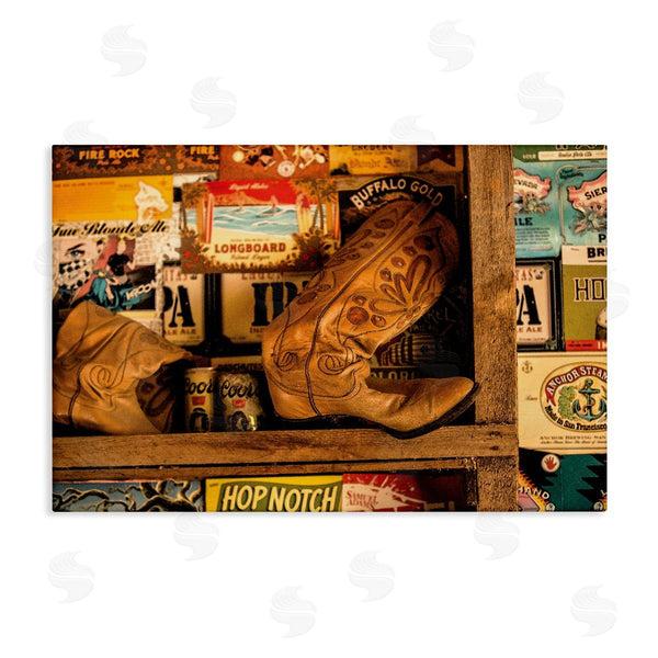 stupell industries JG Studios | Western Boots on Shelf