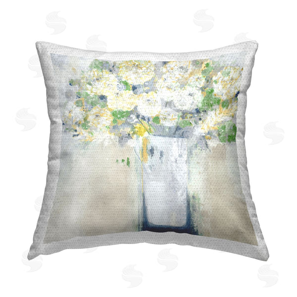Stupell Industries Jill Martin | Abstract Flower Bouquet Printed Throw Pillow