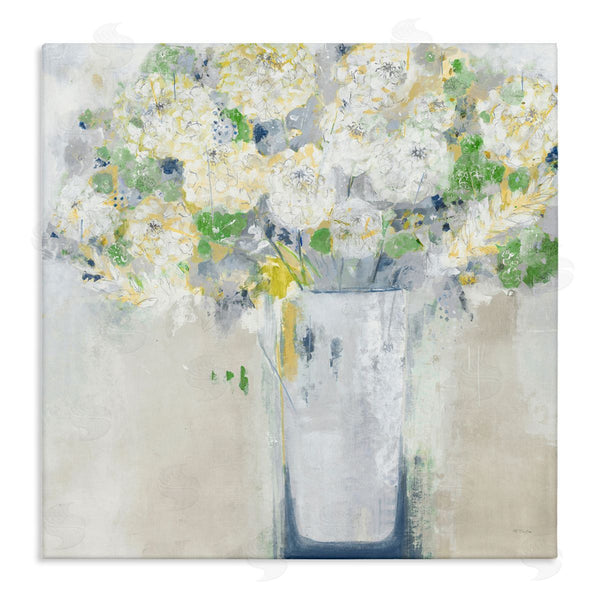 stupell industries Jill Martin | Abstract White Floral Bouquet Wall Art