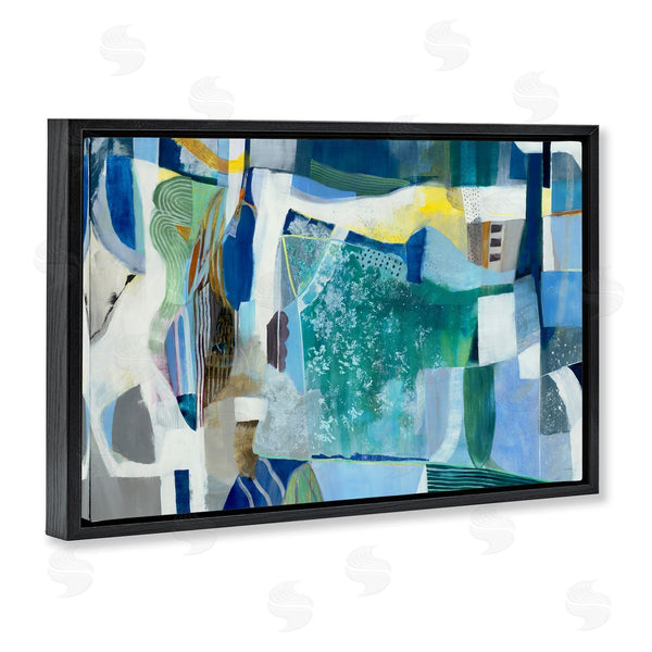 Stupell Industries Jill Martin | Blue Tone Eclectic Abstract