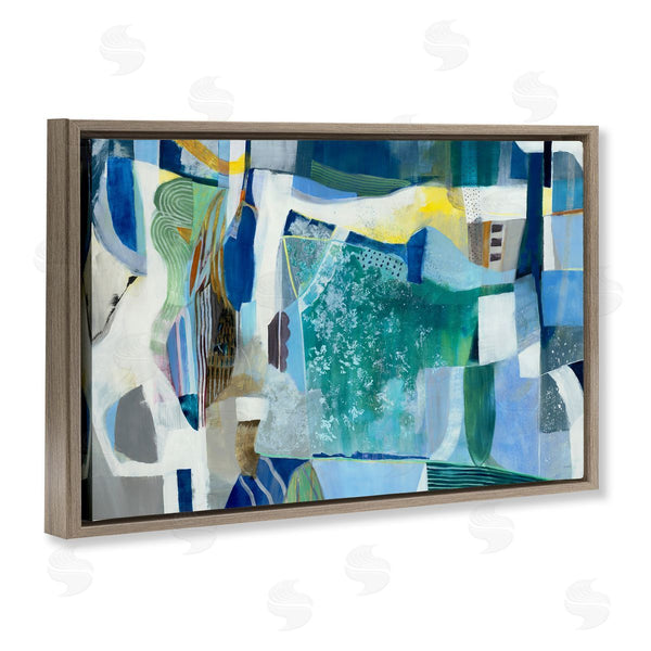 Stupell Industries Jill Martin | Blue Tone Eclectic Abstract