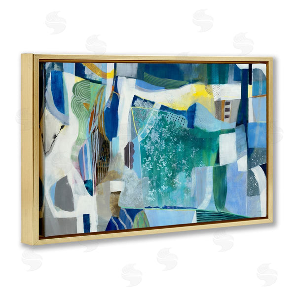 Stupell Industries Jill Martin | Blue Tone Eclectic Abstract