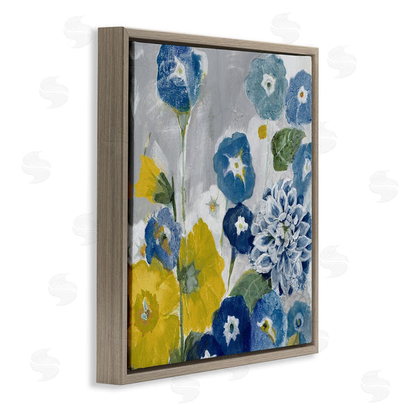 Stupell Industries Jill Martin | Blue & Yellow Abstract Poppies