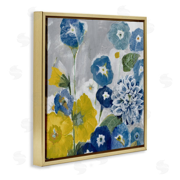 Stupell Industries Jill Martin | Blue & Yellow Abstract Poppies