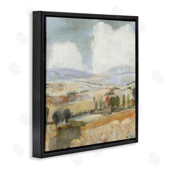 Stupell Industries Jill Martin | Distant Farmland Trees Quaint Rural Landscape Scene Wall Art