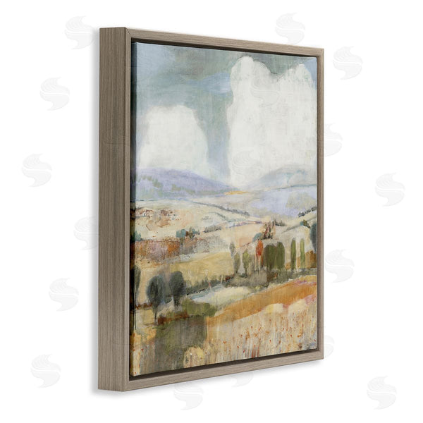 Stupell Industries Jill Martin | Distant Farmland Trees Quaint Rural Landscape Scene Wall Art