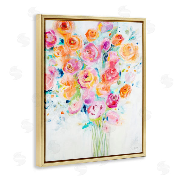 Stupell Industries Jill Martin | Festive Spring Florals Curved Petals Wall Art