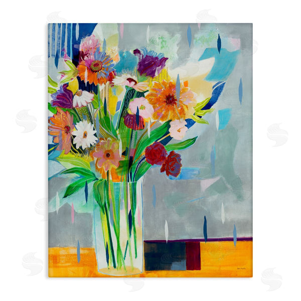 stupell industries Jill Martin | Florals on Blocked Background