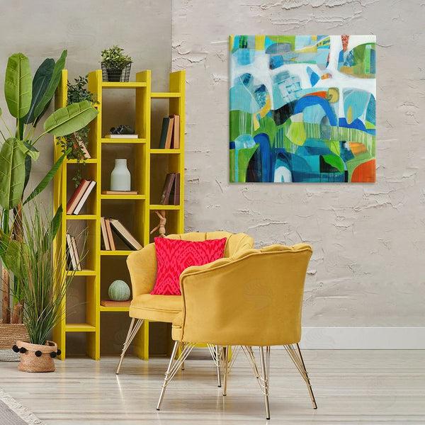 Stupell Industries Jill Martin | Restless Bright Shapes Wall Art