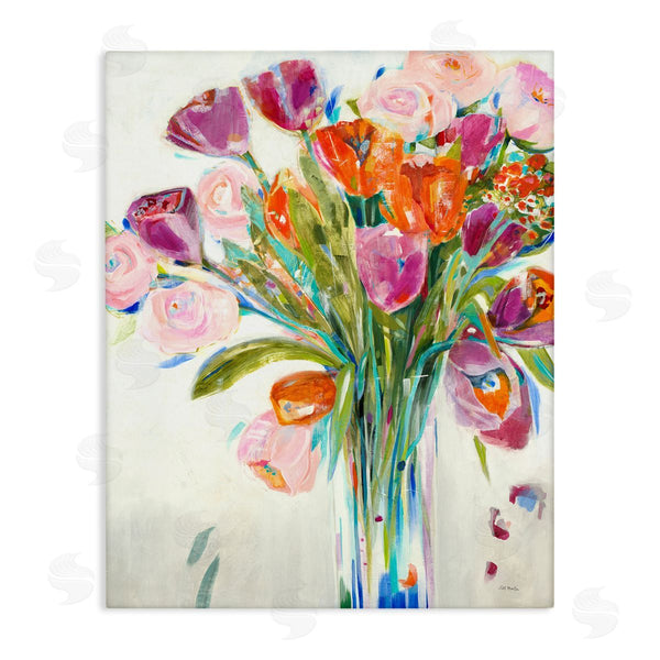 stupell industries Jill Martin | Rose and Tulip Floral Bouquet