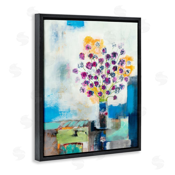 Stupell Industries Jill Martin | Rose Flowers Abstract Color Patchwork