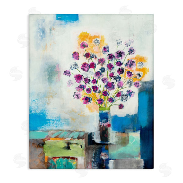 stupell industries Jill Martin | Rose Flowers Abstract Color Patchwork