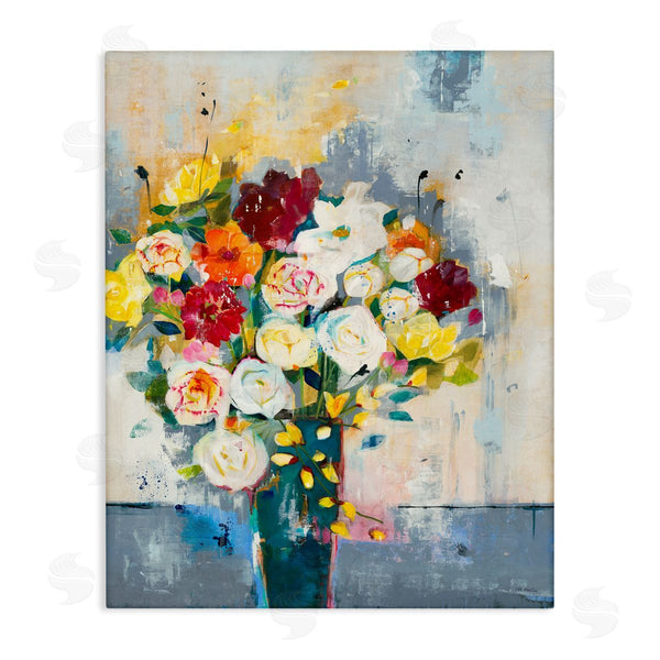 stupell industries Jill Martin | Roses and Daisies Abstract Bouquet