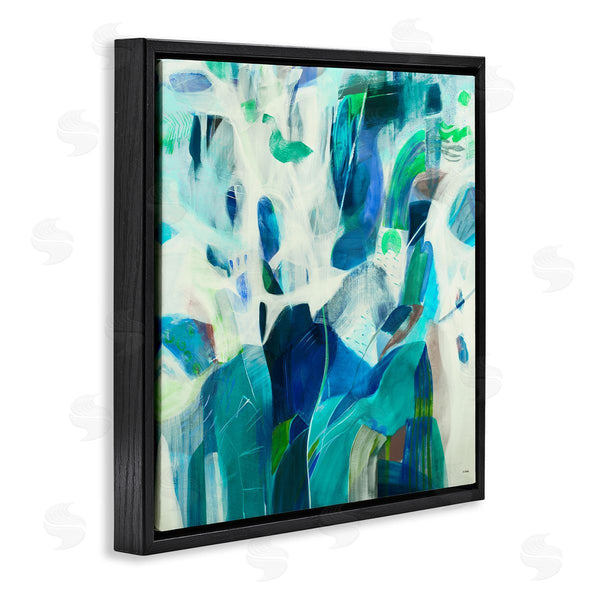 Stupell Industries Jill Martin | Wavy Blue Abstract Forms Wall Art