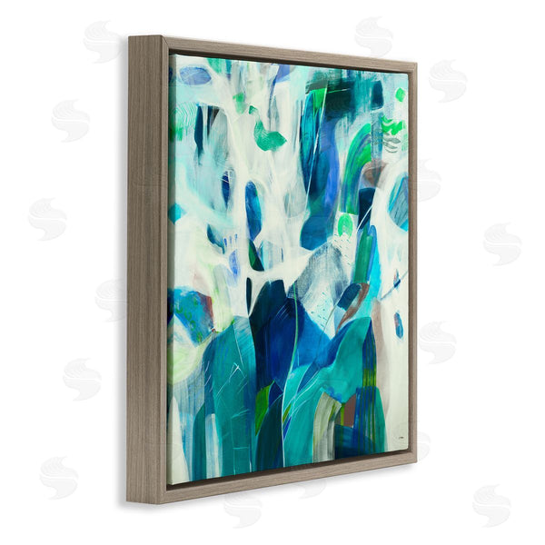 Stupell Industries Jill Martin | Wavy Blue Abstract Forms Wall Art