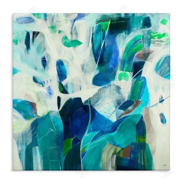 stupell industries Jill Martin | Wavy Blue Abstract Forms Wall Art